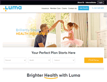 Tablet Screenshot of lumahealth.com